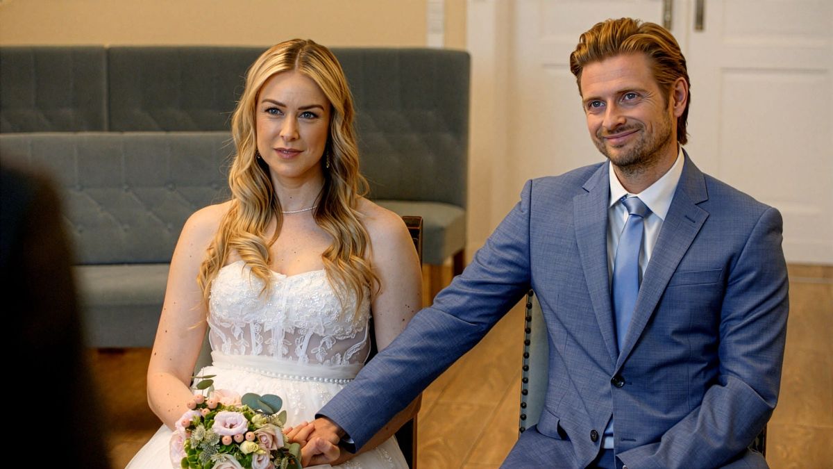 Jessica und Philip bei ihrer Hochzeit in GZSZ