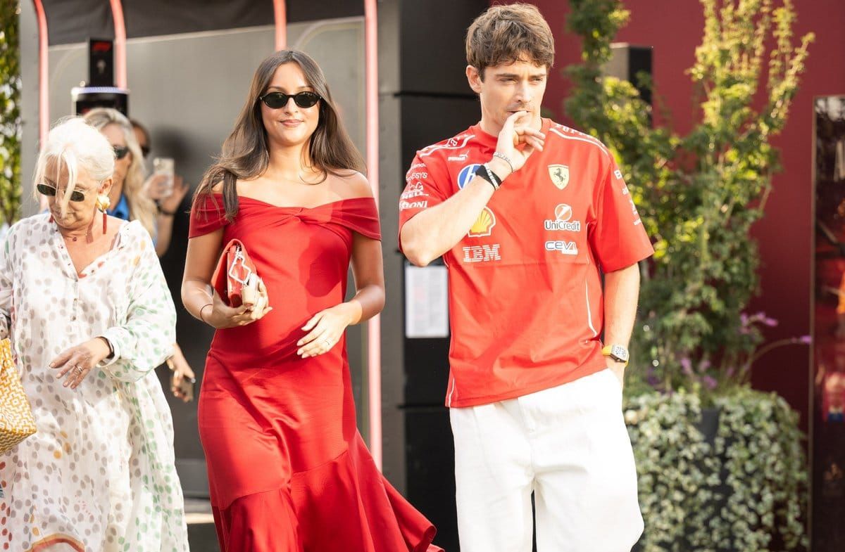 Charles und Alexandra Leclerc beim Großen Preis von Italien 2026.