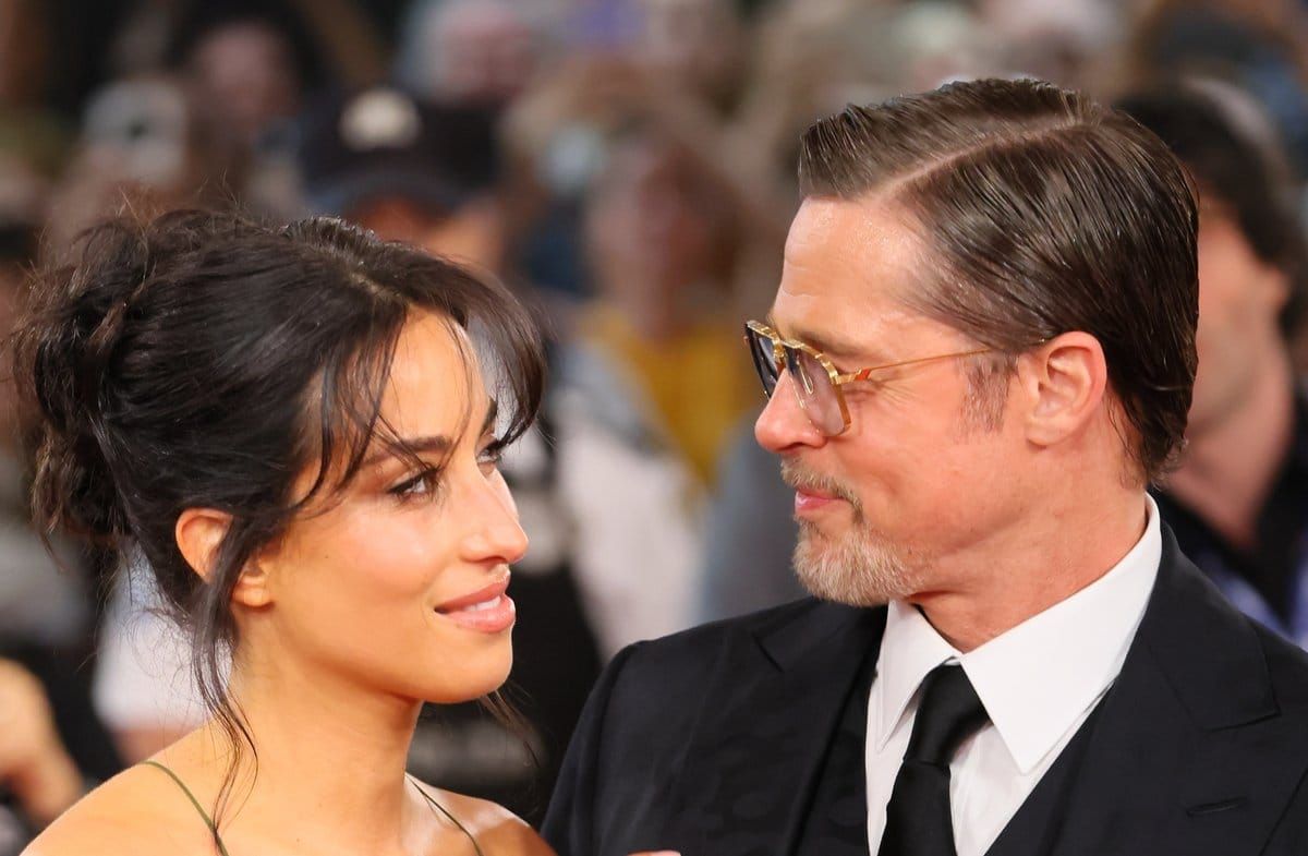 Brad Pitt und Ines de Ramon am Mittwochabend in San Sebastián.