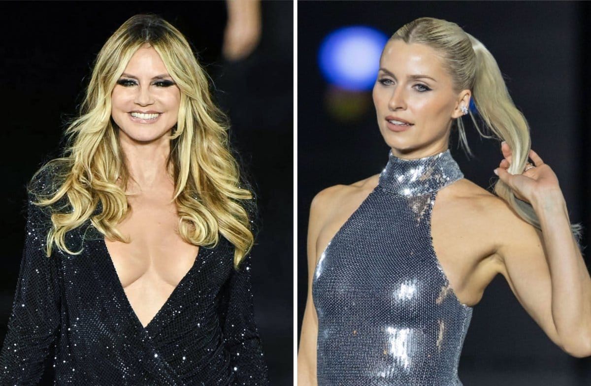 Heidi Klum (l.) und Lena Gercke zählten zu den vielen Stars in Paris.