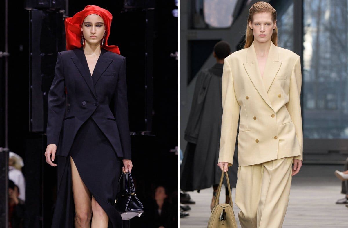 In den Herbst/Winter-Kollektionen 2026 zeigte sich die Vielfalt der Anzugmode. Mal kam er mit Rock, mal mit Oversize-Blazer …