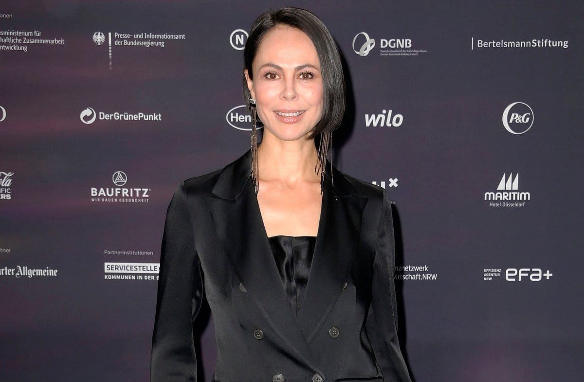 Natalia Yegorova auf dem roten Teppich 2022 in Düsseldorf.
