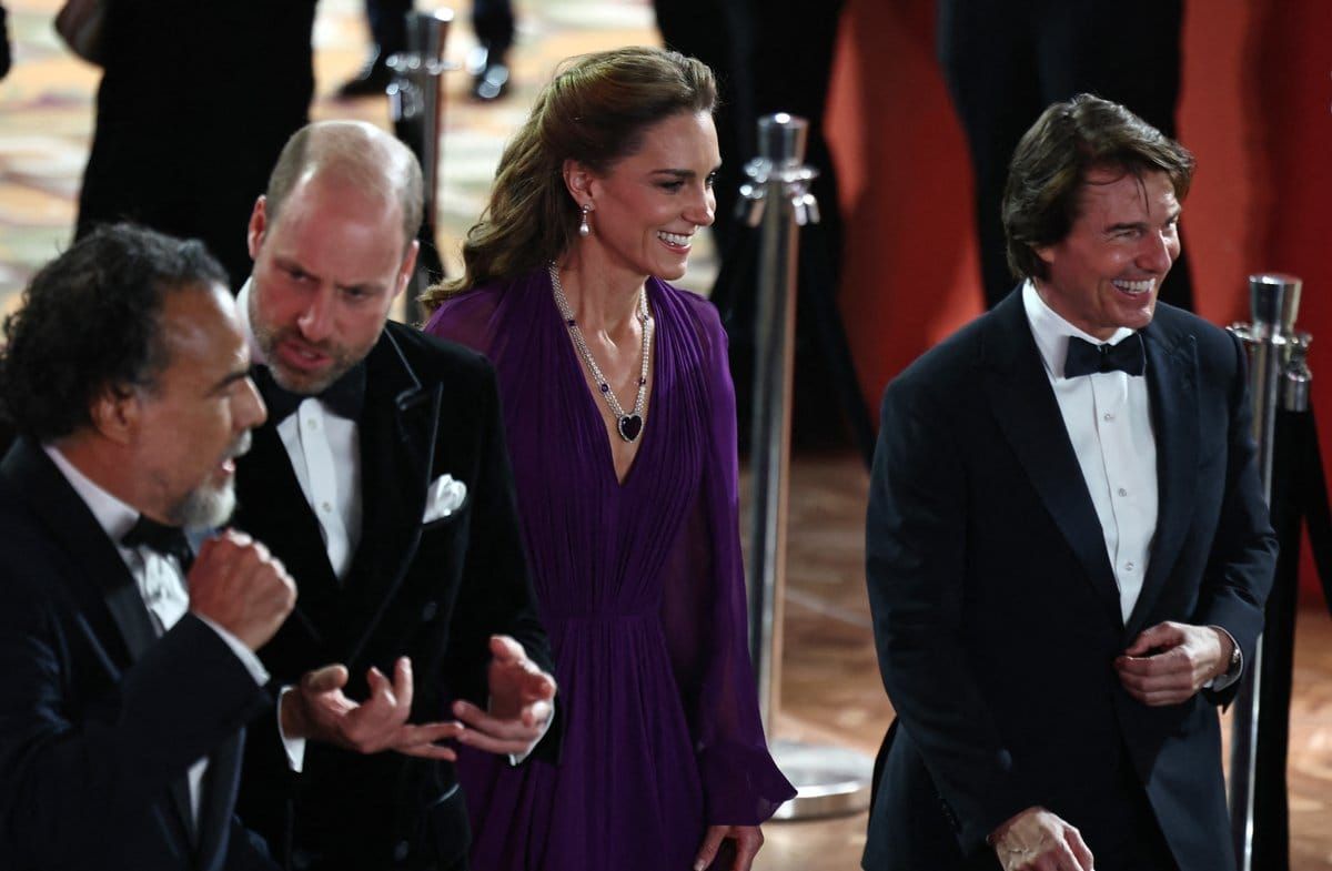 Prinz William, Prinzessin Kate und Tom Cruise bei der "Digger"-Premiere in London.
