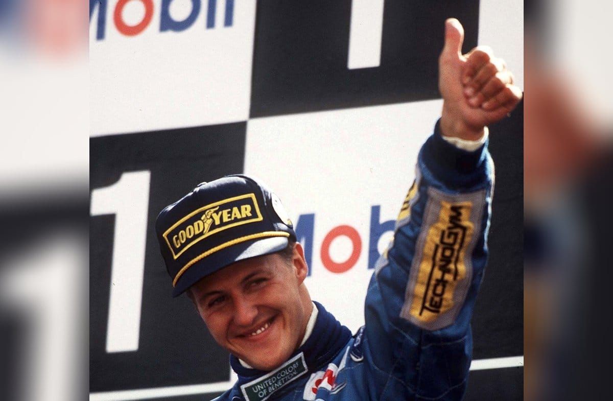Michael Schumacher im Jahr 1994 beim Formel-1-Team Benetton.