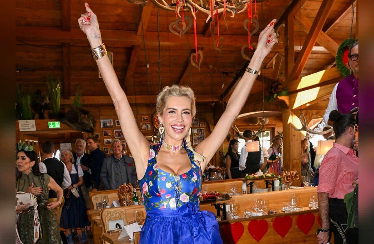 Verena Kerth auf dem Oktoberfest in München.