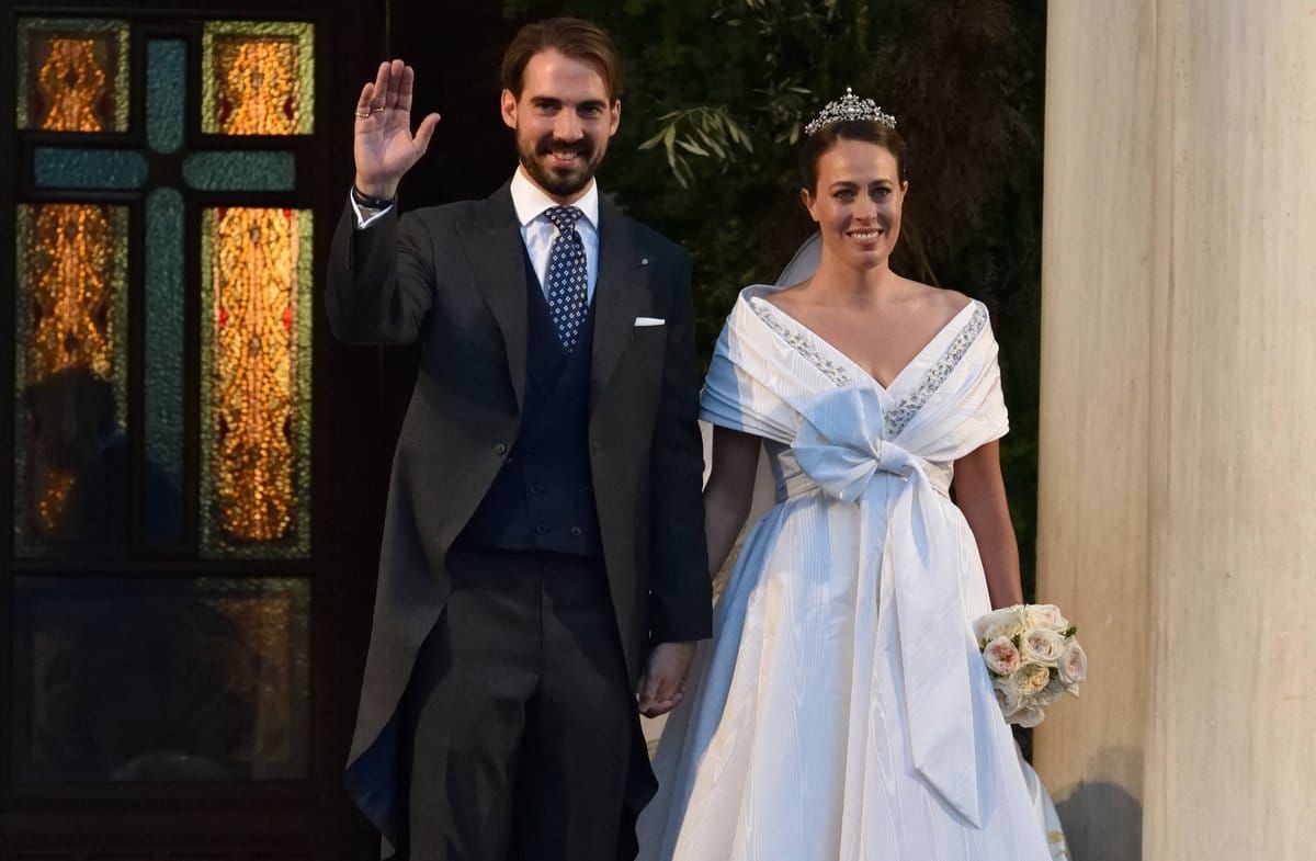 Prinz Philippos und Nina Flohr heirateten 2021 in Athen vor zahlreichen royalen Gästen.