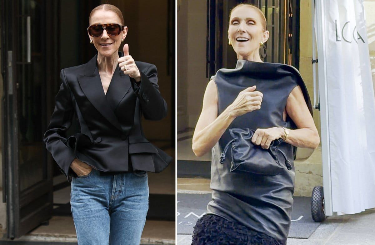 Céline Dion am Dienstag (re.) und Donnerstag bei den Begegnungen mit den Fans in Paris.