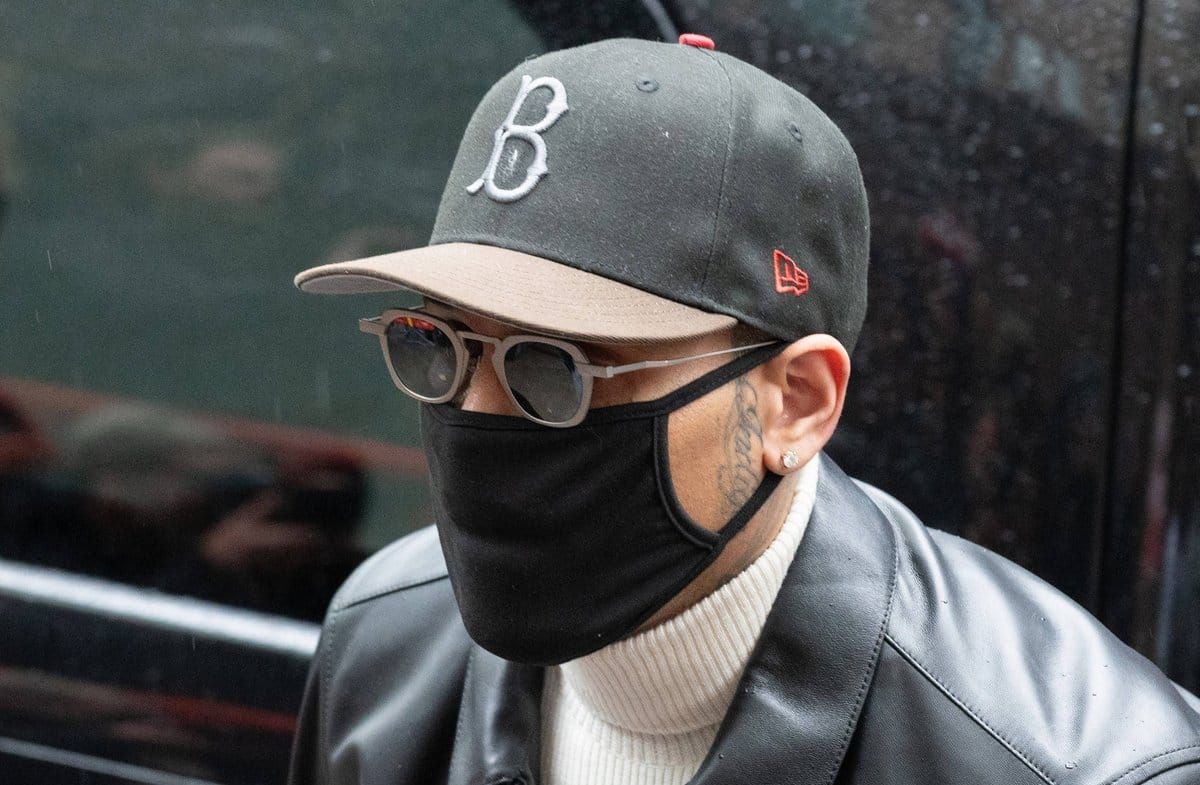 Chris Brown auf dem Weg zu seinem Gerichtstermin am Montag.