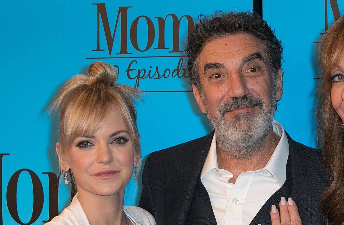 Anna Faris und Chuck Lorre 2018 bei der Feier zur 100. Episode von "Mom".