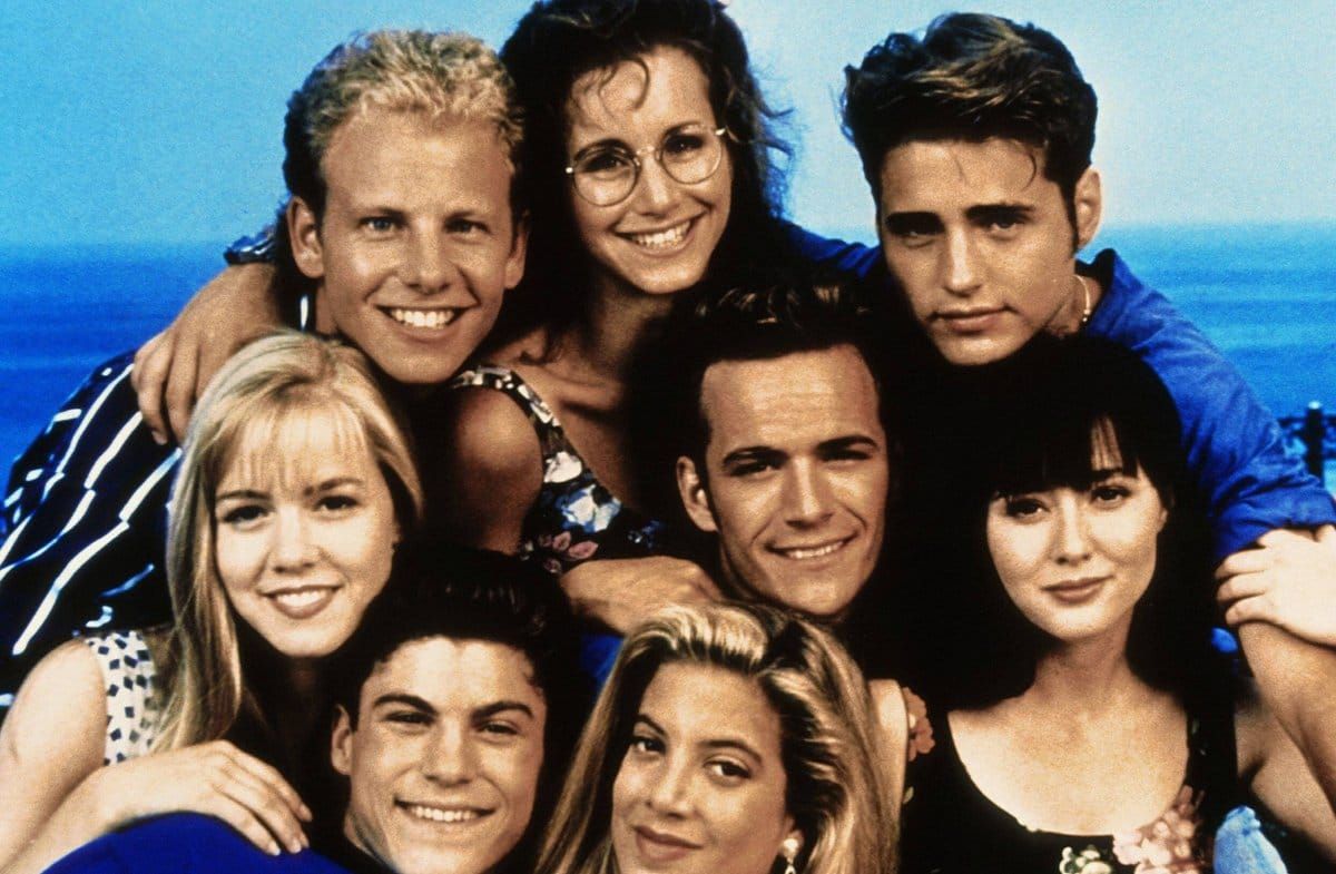 Die Stars der Kultserie "Beverly Hills, 90210".