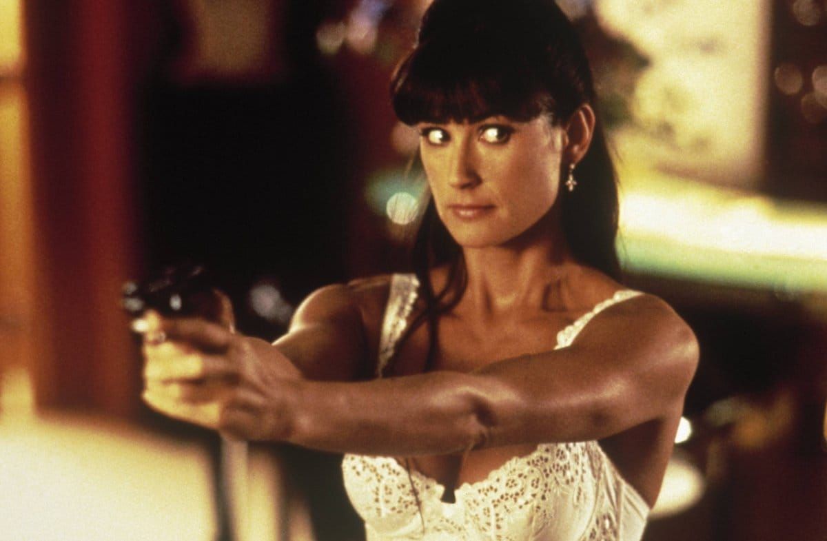 Demi Moore als Erin Grant in "Striptease" (1996).