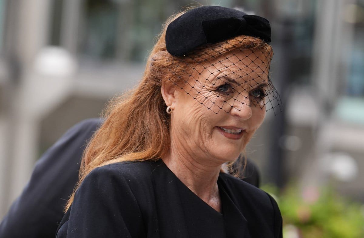 Sarah Ferguson, hier bei einer Beerdigung im Jahr 2025.