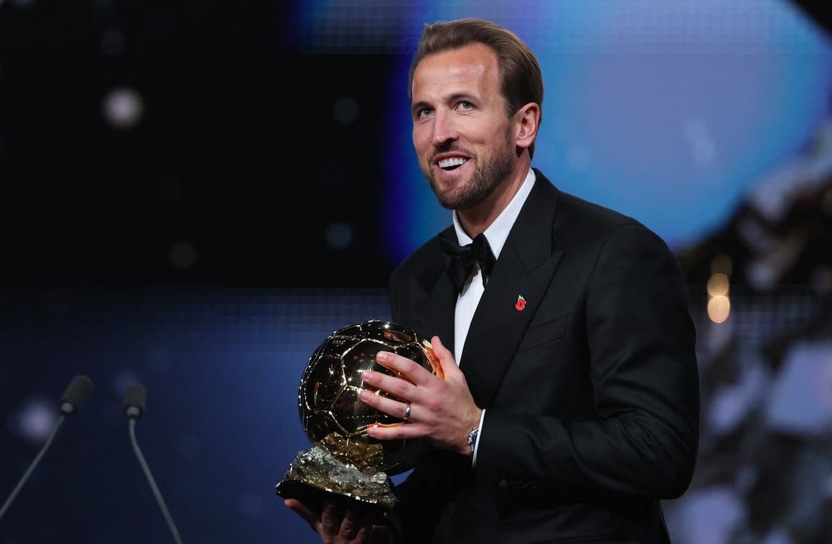 Harry Kane wurde in London zum Weltfußballer gekrönt.