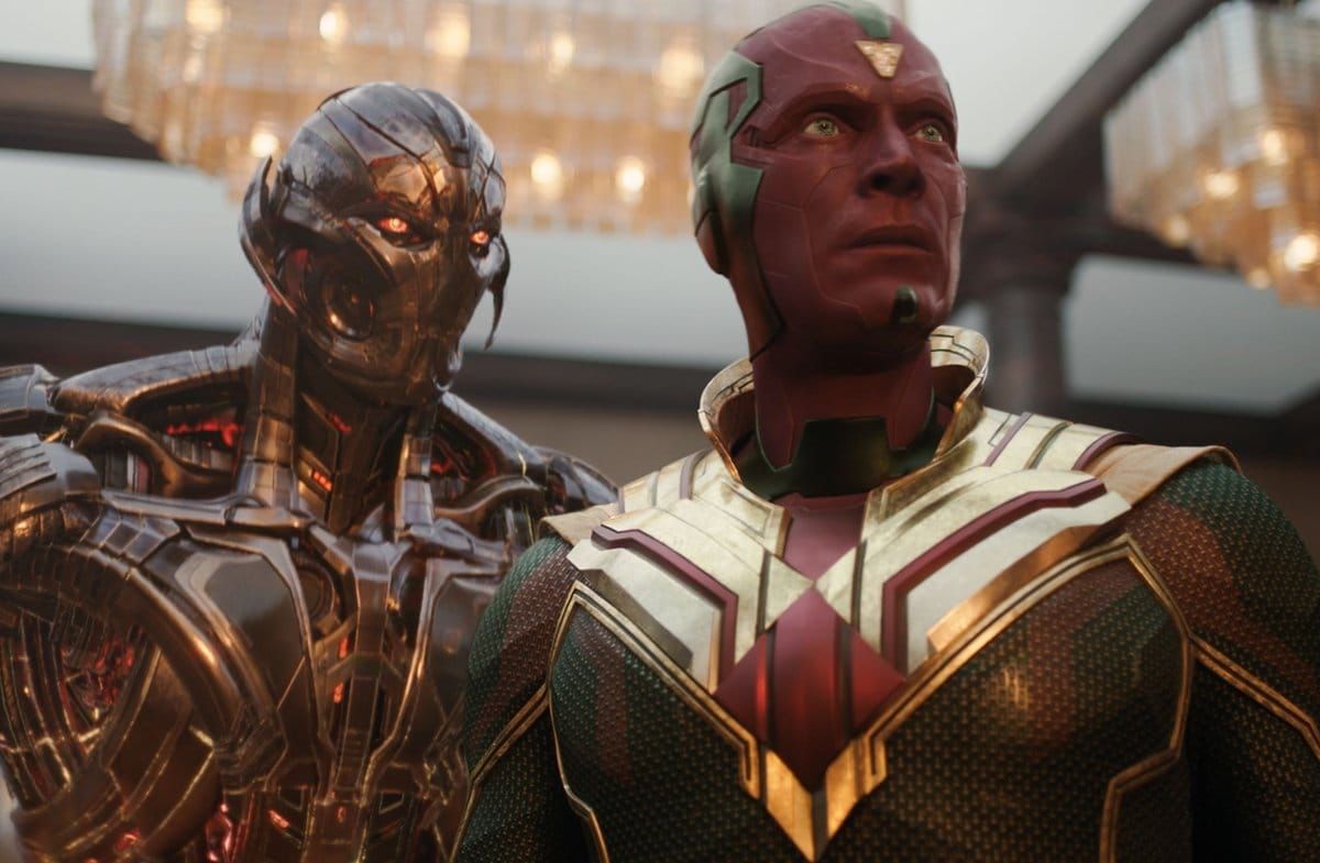 Die beiden Marvel-Figuren Ultron (l.) und Vision kehren in "VisionQuest" zurück.