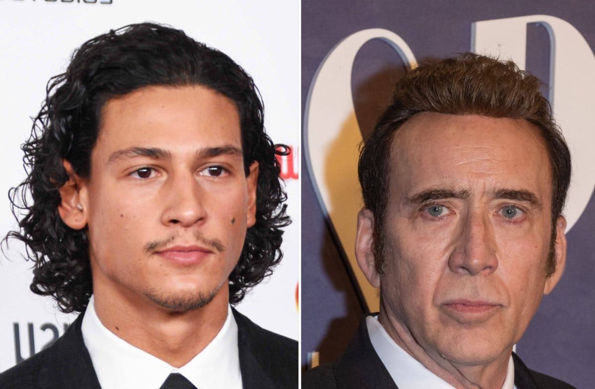 Emilio Sakraya (l.) dreht einen Film mit Nicolas Cage.