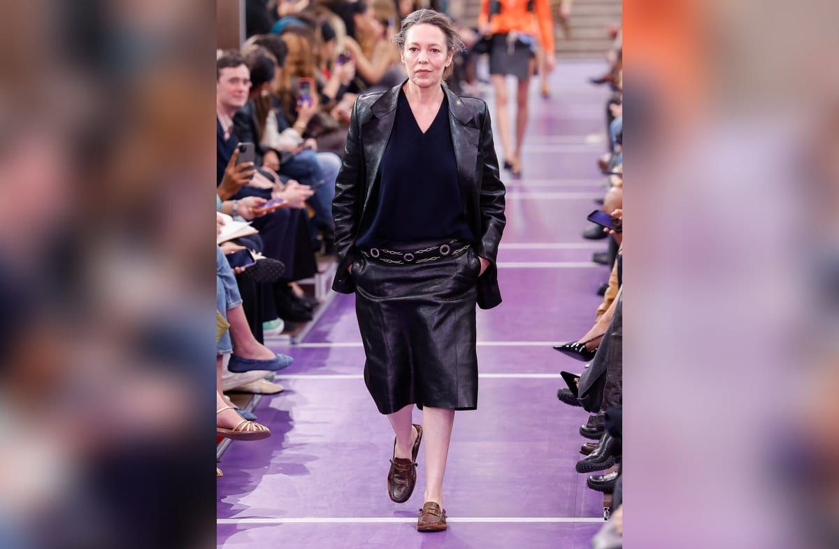 Olivia Colman in Paris.