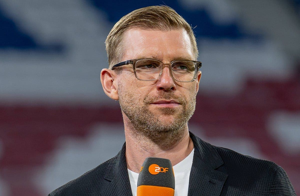 Per Mertesacker bei seinem letzten Auftritt als ZDF-Experte.