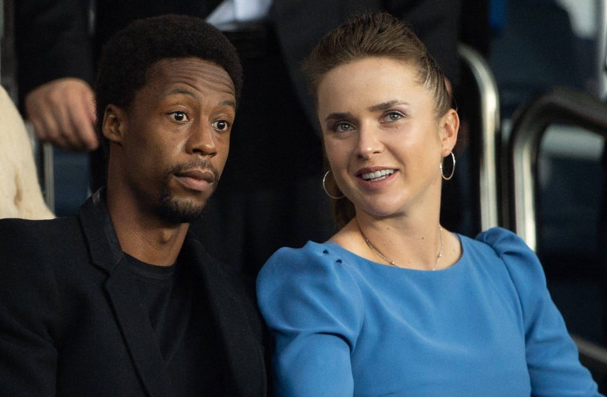 Elina Svitolina und Gaël Monfils 2021 in Paris.
