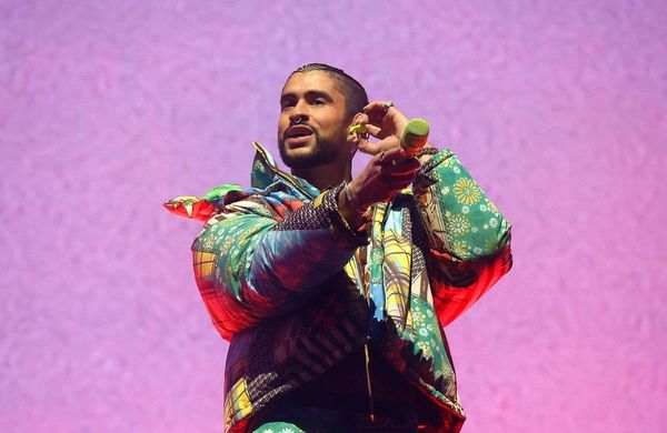 Bad Bunny performs  at the 2023 Coachella Valley Music and Arts Festival - Getty