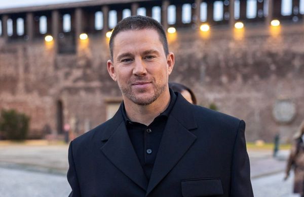 Channing Tatum - Versace - Arrivals - Milan Fashion Week - Womenswear Spring/Summer 2025 - Getty