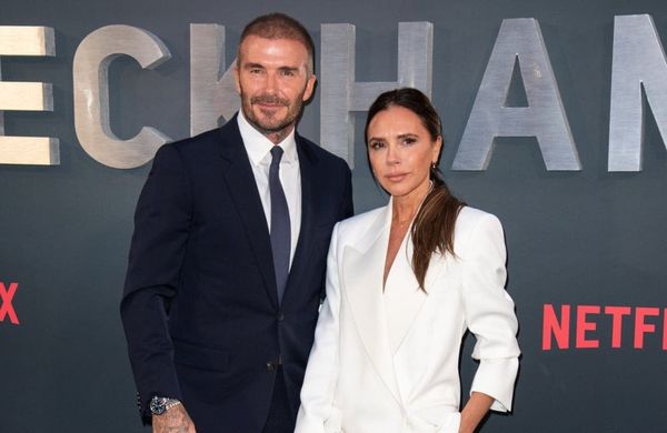 David Beckham  and Victoria Beckham - Beckham - Netflix Documentary - Premiere - Famous