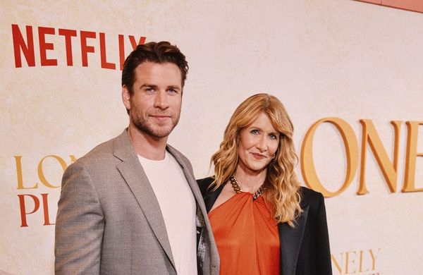 Liam Hemsworth and Laura Dern - October 2024 - Lonely Planet premiere - NYC - Getty