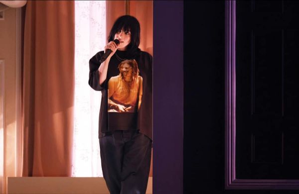 Billie Eilish performs onstage during the 64th Annual GRAMMY Awards 2022 - Getty