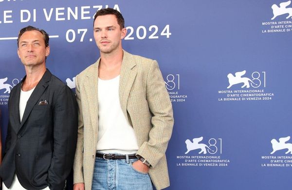 Jude Law and Nicholas Hoult - The Order at Venice Film Festival 2024 - Getty