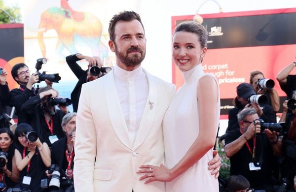 Justin Theroux And Nicole Brydon Bloom - Venice Film Festival - August 28th 2024 - Getty