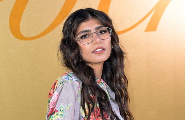 Mia Khalifa - Louis Vuitton  Photocall - Paris Fashion Week - Getty