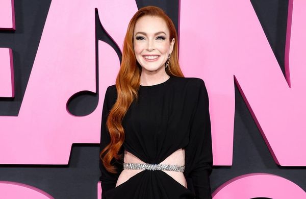 Lindsay Lohan at Mean Girls premiere in New York City - Getty - January 2024