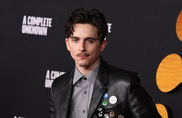 Timothée Chalamet arrives at the Los Angeles Premiere - A Complete Unknown - Getty