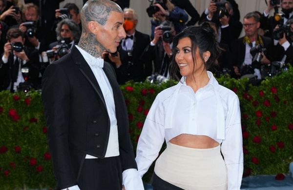 Travis Barker and Kourtney Kardashian - Met Gala 2022 - Metropolitan Museum of Art - Getty Images