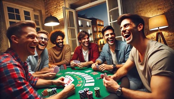 Lachend am Pokertisch. Foto: Ocean23