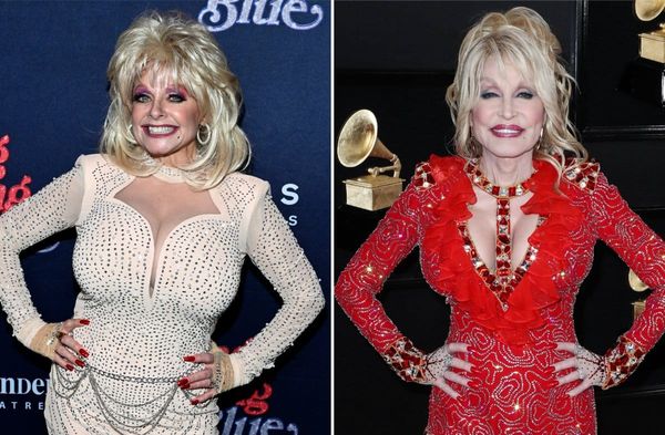Doppelgängerin links, Original rechts: Kelly Vohnn und Dolly Parton.