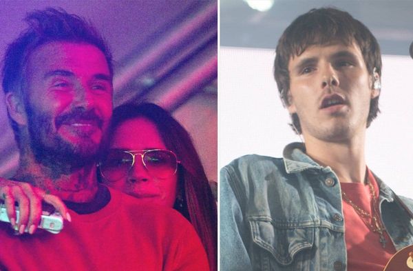 David und Victoria Beckham (li.) haben ihren Sohn Cruz auf der Bühne erlebt.