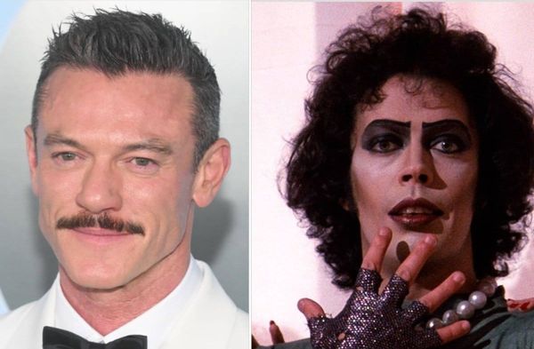 Luke Evans (li.) hat Tim Curry bei Instagram für seine "The Rocky Horror Picture Show"-Rolle gewürdigt.