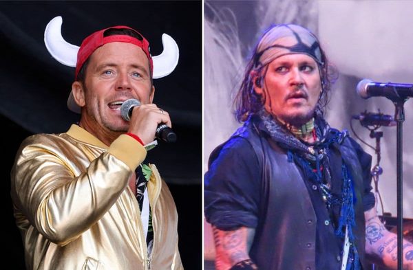 Lorenz Büffel (li.) zeigt sich nach dem Treffen mit Johnny Depp beeindruckt von der Herzlichkeit des Hollywoodstars.