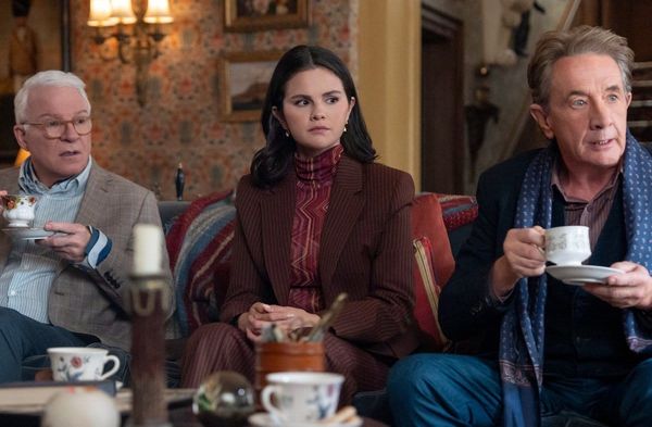 V.l.: Steve Martin, Selena Gomez und Martin Short in der sechsten Staffel von "Only Murders in the Building".