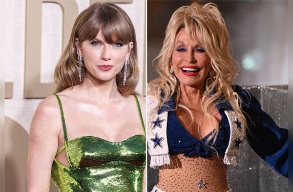 Taylor Swift trauert um Dolly Parton (r.).