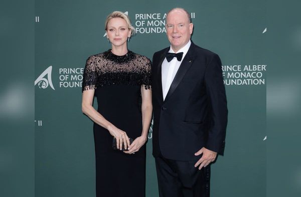 Charlène und Albert von Monaco bei ihrem gemeinsamen Auftritt.