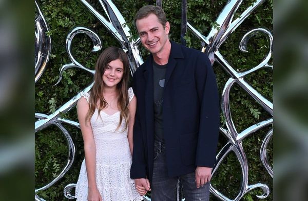 Süßer Papa-Tochter-Auftritt: Hand in Hand posierte Hayden Christensen in Los Angeles mit Briar Rose.