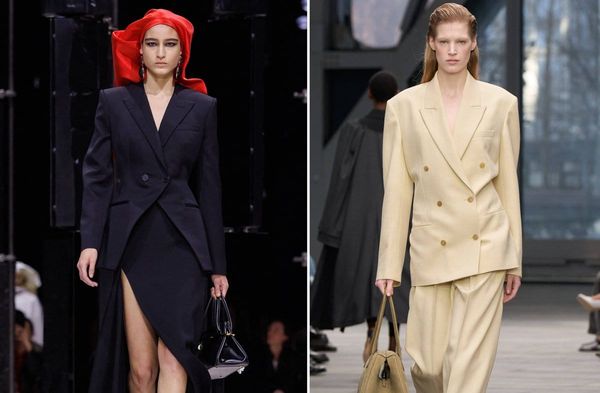 In den Herbst/Winter-Kollektionen 2026 zeigte sich die Vielfalt der Anzugmode. Mal kam er mit Rock, mal mit Oversize-Blazer …