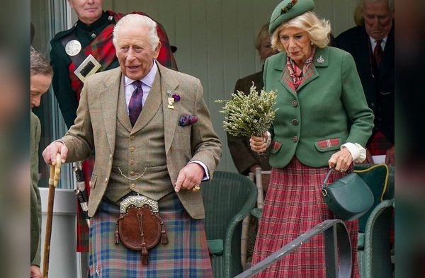 König Charles und Königin Camilla bei den Highland Games.