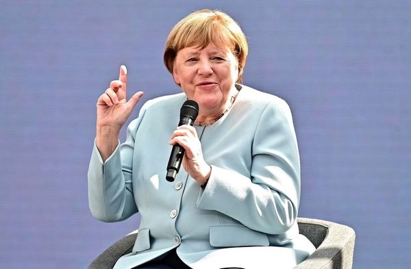 Angela Merkel bei einer Veranstaltung 2026.