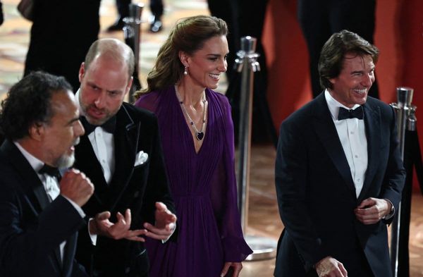 Prinz William, Prinzessin Kate und Tom Cruise bei der "Digger"-Premiere in London.