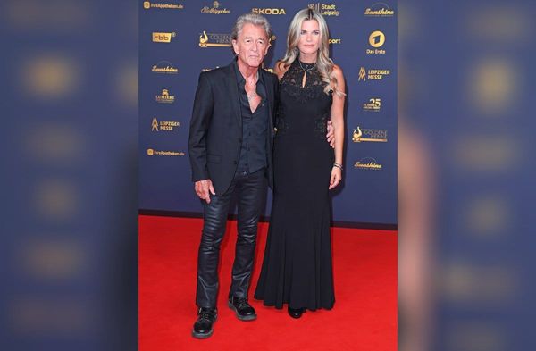 Peter Maffay und seine Ehefrau Hendrikje bei der Verleihung der Goldenen Henne.