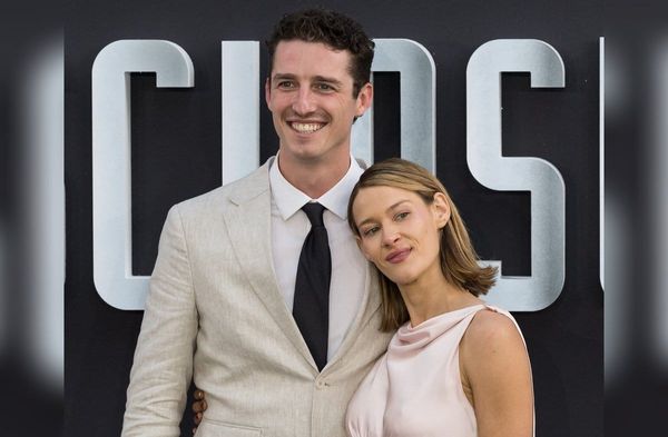 Destry Allyn Spielberg und ihr Mann Jake Herskowitz bei einer Premiere.