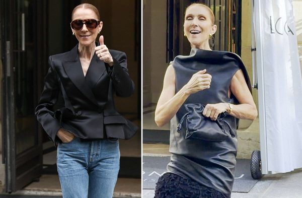 Céline Dion am Dienstag (re.) und Donnerstag bei den Begegnungen mit den Fans in Paris.