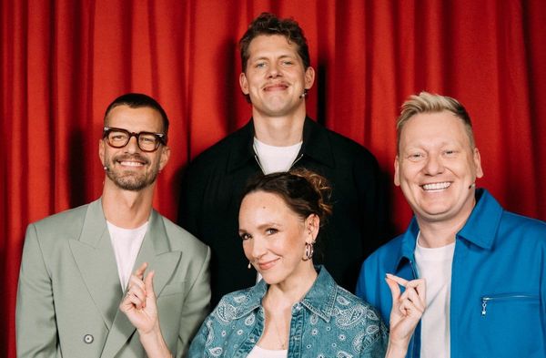 Joko Winterscheidt (l.) tritt in den neuen Folgen von "Wer stiehlt mir die Show?" gegen Moritz Wagner (h.), Carolin Kebekus …